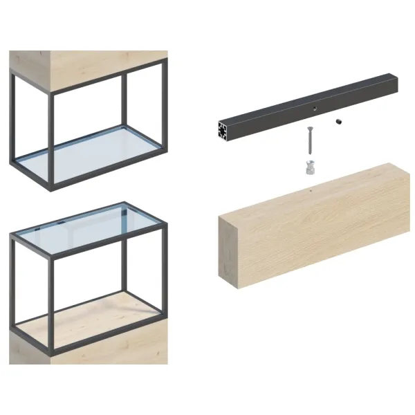 Sleeve for screw fixing panels from below CUBE 2 pcs