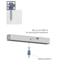Sleeve for screw fixing panels from below CUBE 2 pcs