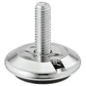 Adjusting screw, round, for glide inserts, rigid