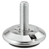 Adjusting screw, round, for glide inserts, rigid