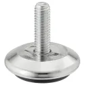 Adjusting screw, round, for glide inserts, rigid
