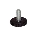 Atrama reguliuojama M8x24mm, Ø30mm, H31mm, juoda