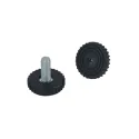 Atrama reguliuojama M8x13mm, Ø30mm, H20mm, juoda