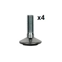 Leveler M10 Ø30mm chrome (4 pcs)