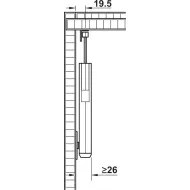 Screw-on bracket, For Maxi flap fittings, Duo standard/forte flap fittings and for lid Maxi Up